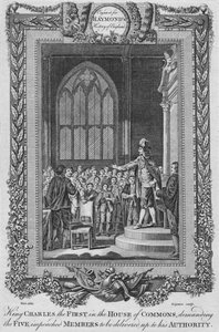 Re Carlo I nella Camera dei Comuni, c. 1787 da Unbekannt