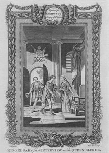 Il primo incontro di Re Edgar con la Regina Elfrida da Unbekannt
