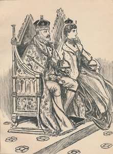 Re Edoardo VII e Regina Alessandra da Unbekannt