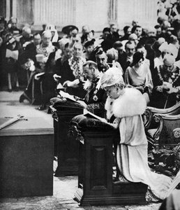 Re Giorgio V e Regina Maria nella Cattedrale di San Paolo, servizio di ringraziamento del Giubileo d