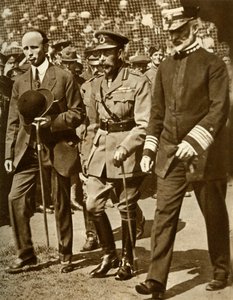 Re Giorgio V assiste a una partita di baseball a Stamford Bridge, Londra, 1935 da Unbekannt