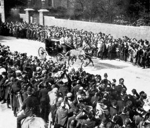 Il primo atto regale di Re Giorgio, 1910 da Unbekannt