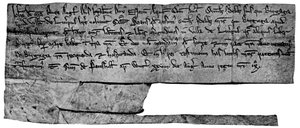 Carta di Re Giovanni, 1207, 1910 da Unbekannt