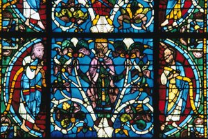 Re Salomone, vetrata, Cattedrale di Chartres, Francia da Unbekannt