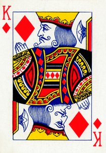 Re di Quadri da un mazzo di carte da gioco Goodall & Son Ltd., c1940 da Unbekannt
