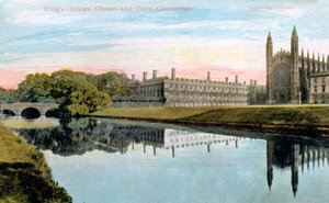 Kings College, Kings College Chapel e Clare College, Cambridge, inizio XX secolo da Unbekannt