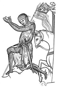 Cavaliere in armatura, fine XIII secolo, 1892