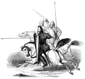 Cavalieri di Re Luigi VI di Francia, XIV secolo 1849 da Unbekannt
