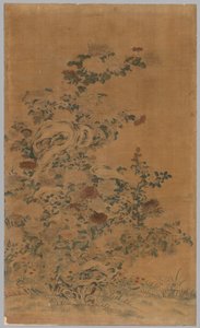 Pannello Ko Ssu: Rocce e Crisantemi, 1700-1800 da Unbekannt