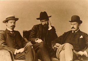 Konstantin Balmont, Sergei Poliakov e Modest Durnov, poeti russi, 1904