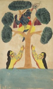 Krishna ruba i vestiti delle pastorelle Gopi, 1800s