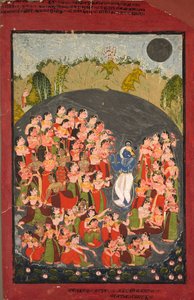 Krishna e le Gopi si radunano per Rasamandala da Unbekannt