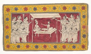 Krishna con un asceta da Unbekannt