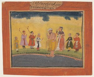 I genitori di Krishna lo cercano, ca. 1615 da Unbekannt