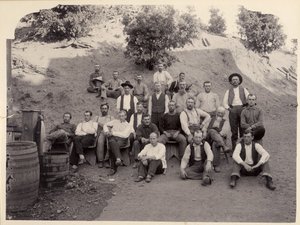 Squadra della Miniera La Grange, California, 1900s da Unbekannt