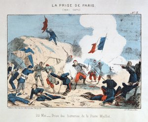 La presa di Parigi, 22 maggio 1871 da Unbekannt