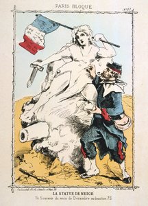 La Statua di Neve, 1870-1871 da Unbekannt