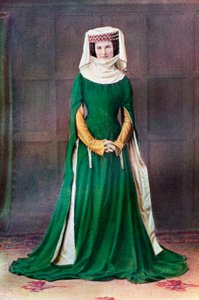 Abito da donna, XIV secolo, 1910