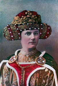 Copricapo da donna, 14° secolo, 1910