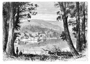 Lago Hakone, c1890 da Unbekannt