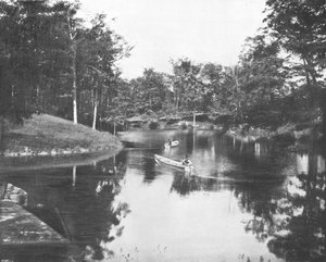 Lago nel parco della Soldiers Home, Milwaukee, Wisconsin, USA da Unbekannt