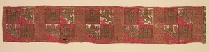Lampasso con araldica di Castiglia e León, da una veste reale cristiana da Unbekannt