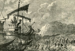 Sbarco di Giulio Cesare in Britannia, 1890