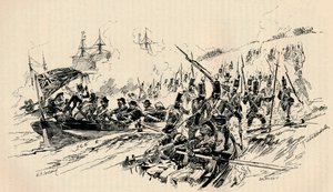 Sbarco di Sir Ralph Abercromby e delle forze britanniche ad Alessandria, 1801 da Unbekannt