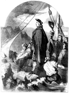 Sbarco del Cavaliere di San Giorgio in Scozia, 1715, XIX secolo