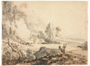 Paesaggio, XVIII secolo da Unbekannt