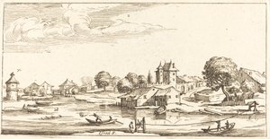 Paesaggio, in o dopo il 1635 da Unbekannt