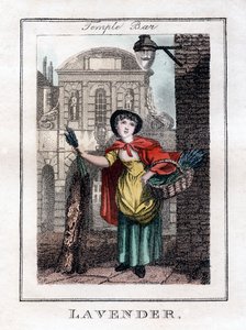Lavanda, Temple Bar, Londra, 1805 da Unbekannt