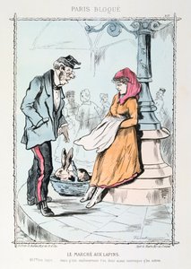 Le Marché aux Lapins, 1870-1871 da Unbekannt