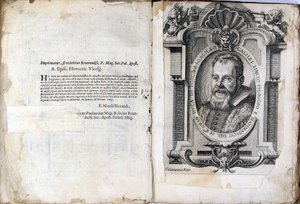 Foglio del libro Il Saggiatore di Galileo Galilei, 1623