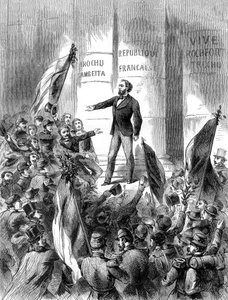 Léon Gambetta proclama la Repubblica di Francia, 4 settembre 1870 da Unbekannt
