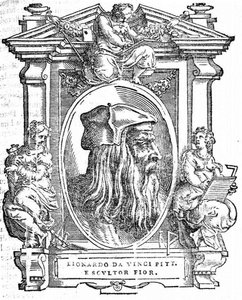 Leonardo da Vinci. Da: Giorgio Vasari, Le Vite dei più eccellenti pittori, scultori e architetti, 1568 da Unbekannt