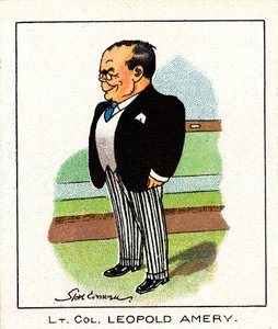 Leopold Charles Maurice Stennett Amery 1873-1955, politico conservatore inglese, 1929 da Unbekannt