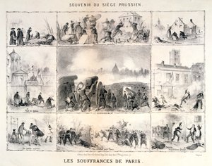 Le sofferenze di Parigi, 1870-1871 da Unbekannt