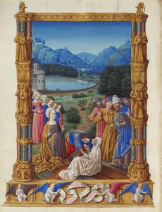 Les Très Riches Heures del duca di Berry, Folio 133v - La rivelazione della vera croce
