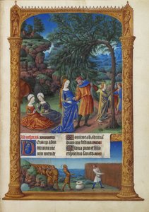 Les Très Riches Heures del duca di Berry, Folio 57r - La fuga in Egitto