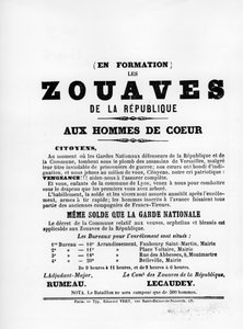 Les Zouaves, dai manifesti politici francesi della Comune di Parigi, maggio 1871