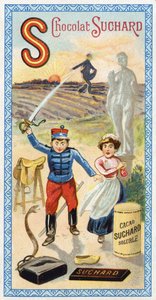 Lettera S: sole, semina, seminatore, servo, stupore, soldato, spada, sella, serpente, statua, zoccolo, borsa. Incisione dell