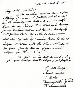 Lettera scritta al Segretario di Stato John Russell dalle mogli dei Martiri di Tolpuddle da Unbekannt