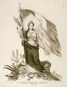 Libertà, patrona dei francesi, 1870