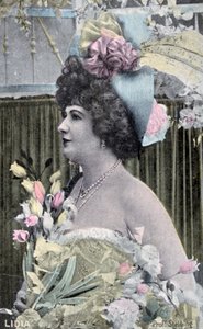 Lidia, cartolina francese vintage, c1900