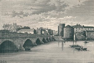 Limerick - Ponte Thomond e Castello di Re Giovanni, 1896 da Unbekannt