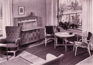 Mobili da soggiorno di Carl-Axel Acking, realizzati da A.B. Svenska Mobelfabrikerna, 1949 da Unbekannt