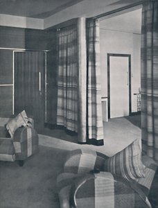 Soggiorno in una casa di Londra, progettata da Raymond McGrath, 1936 da Unbekannt