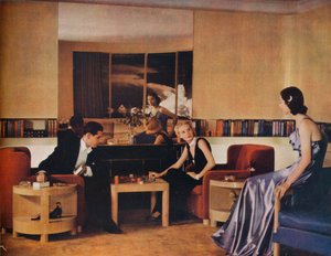 Soggiorno progettato da Paul MacAlister, 1938 da Unbekannt