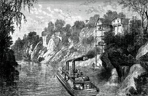 Caricamento di un battello a vapore per il cotone, c1880 da Unbekannt
